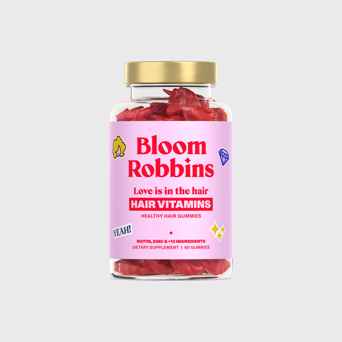 Hair vitamins with biotin - gummies