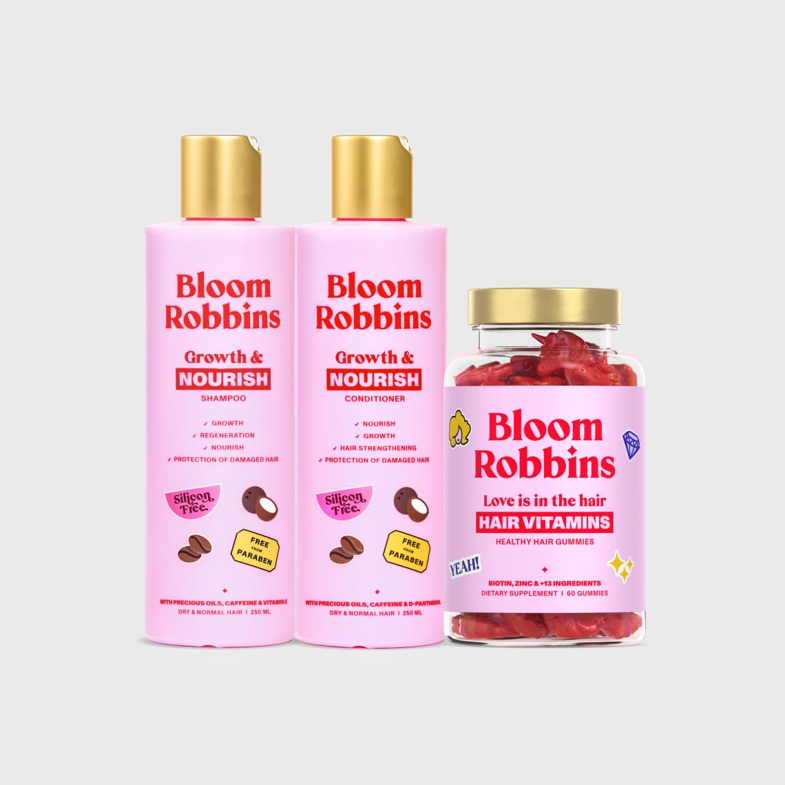 Trio for deep nourishment & hair growth