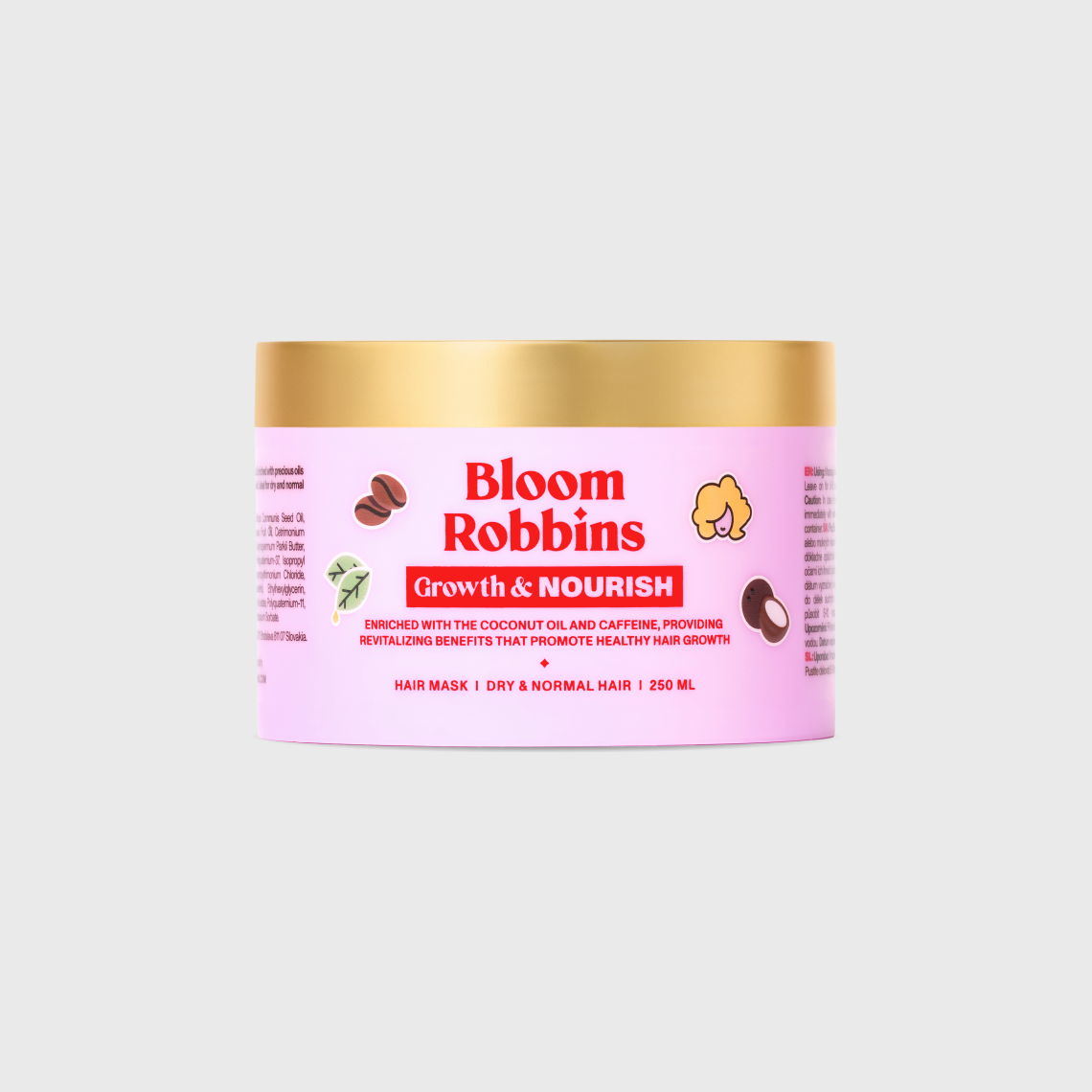 Nourishment and hair growth mask with shea butter